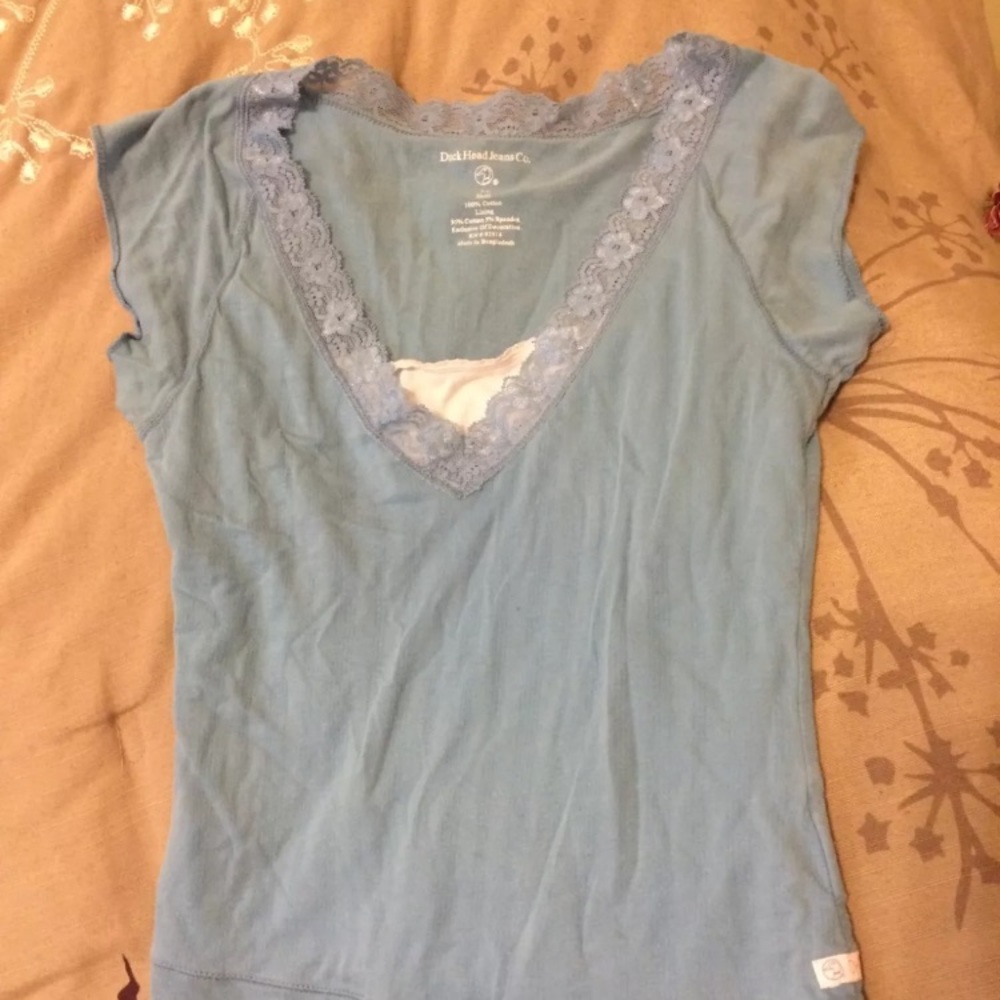 Juniors Duck Head Jeans Co bluish medium top lace